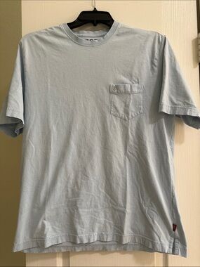 Izod Light Blue Short Sleeve Pocket Tee - Men